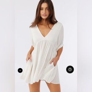 Worn once. O’Neill ROSEMARY DRESS in winter white.